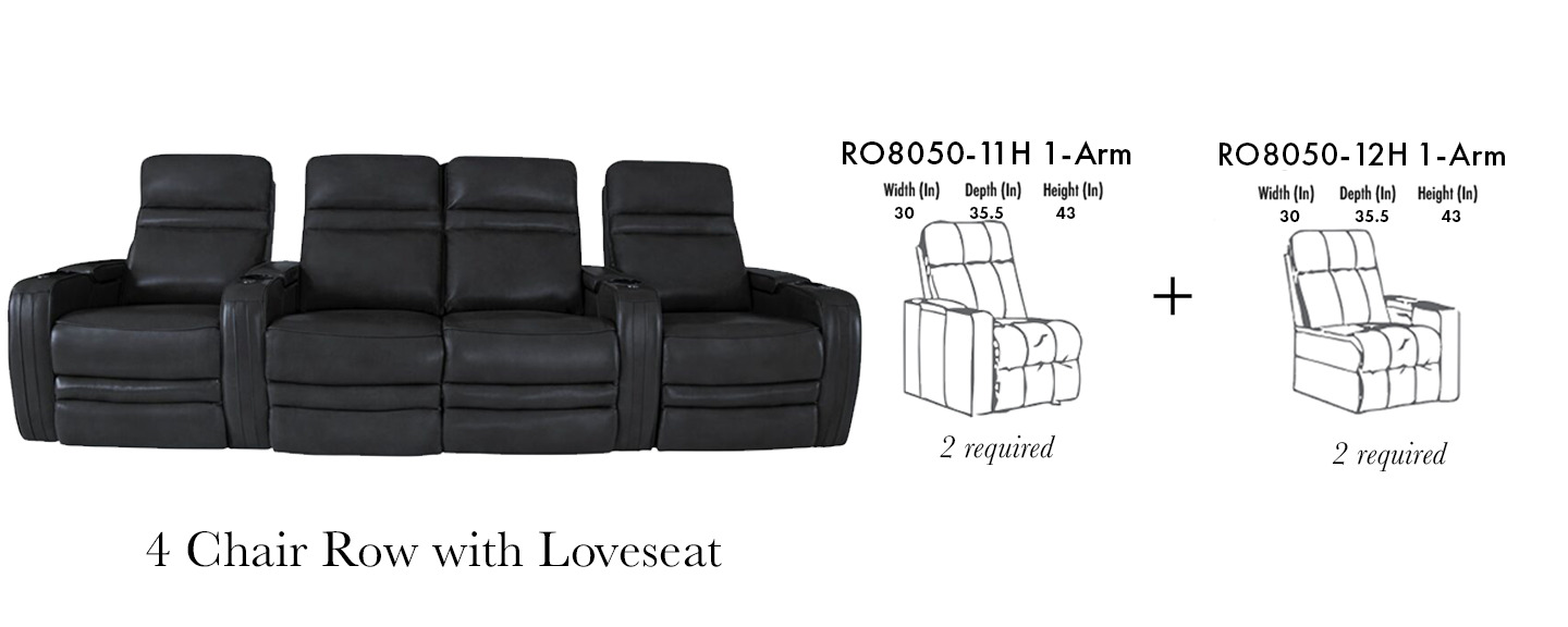 Cortes 4 Chair with Loveseat
